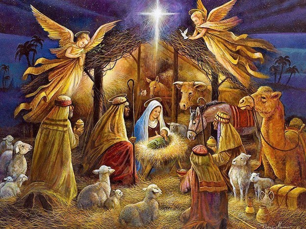 Christmas Jesus, Mary and Joseph