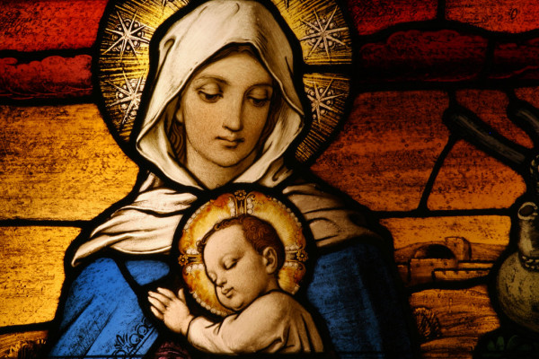 Blessed Mary with baby