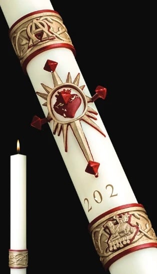Paschal Candle Sacred Heart